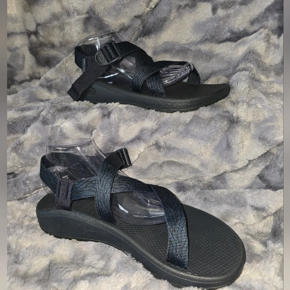 NWB Men's Z/Cloud Adjustable Strap Cushioned Sandal Serpent Navy‎ Size 12 Mens